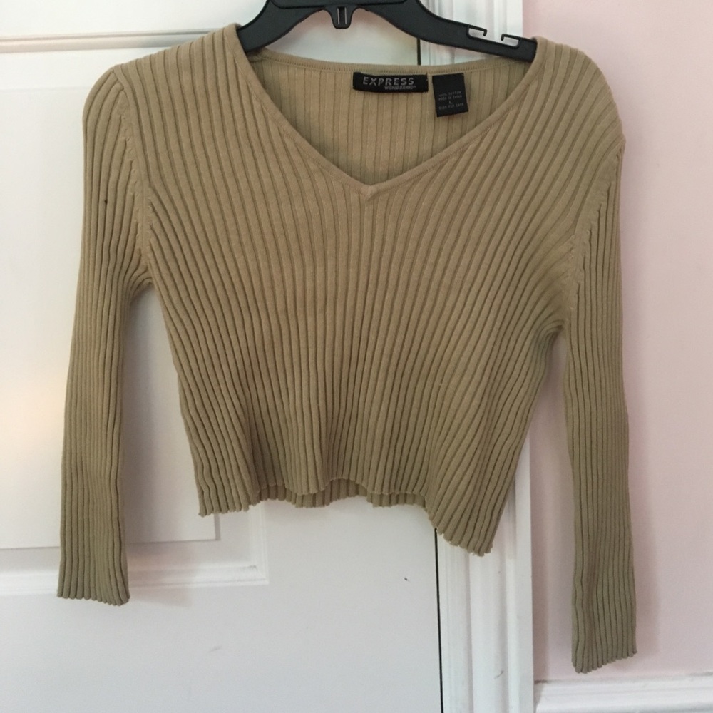 Cropped express top NWOT
